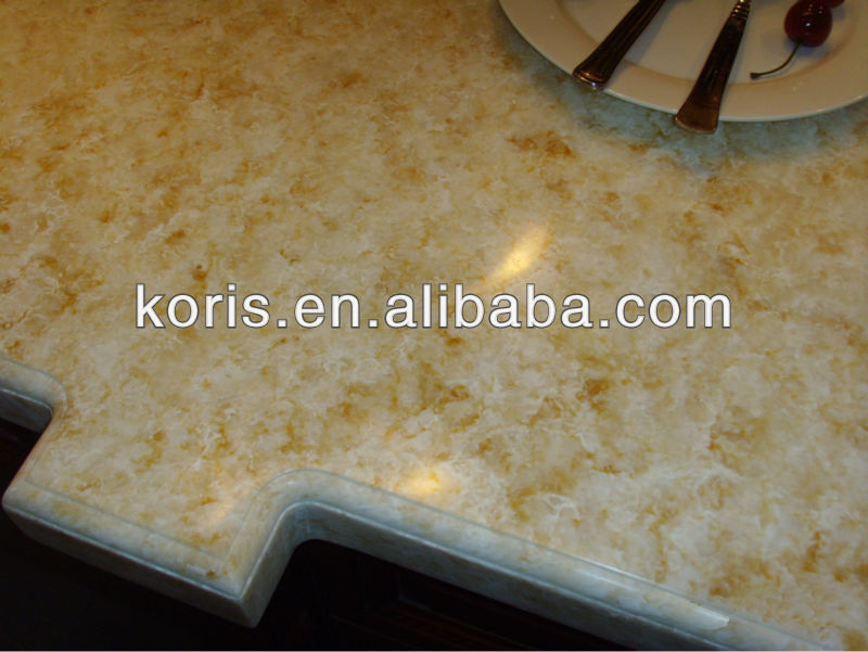 Surface solide en marbre artificiel populaire