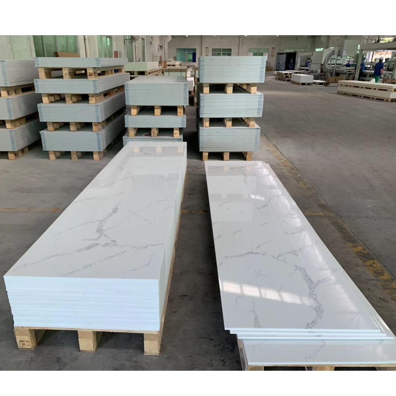 Pierre artificielle blanche de lumière ultraviolette de surface solide de la résine PMMA anti pour le plan de travail