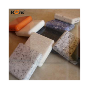 Comptoirs de cuisine de LG de texture de marbre de feuille de surface solide acrylique pure de 100%