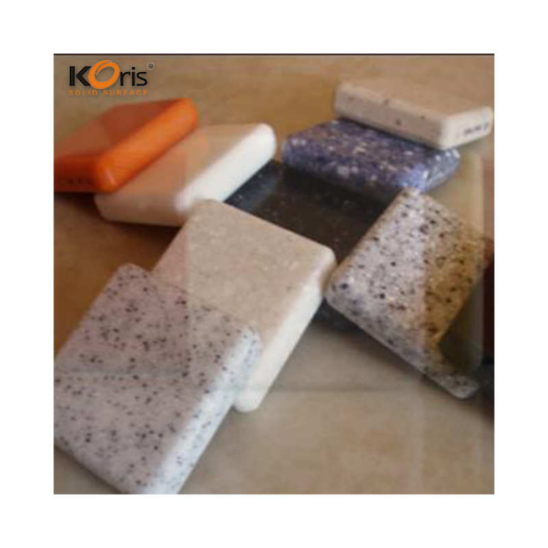 Comptoirs de cuisine de LG de texture de marbre de feuille de surface solide acrylique pure de 100%