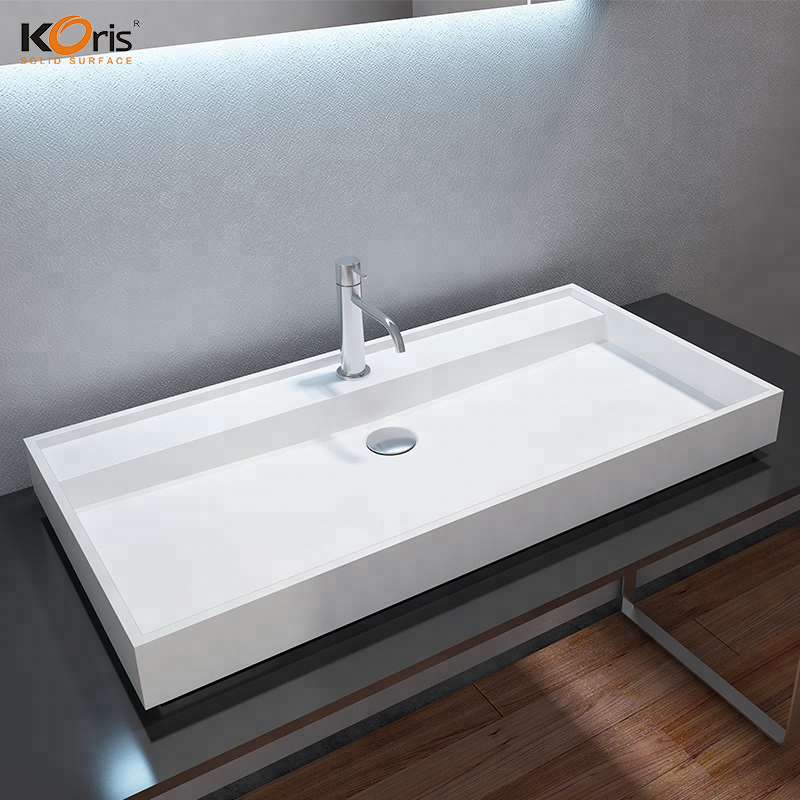 Lavabos de salle de bain en acrylique de nouvelle conception