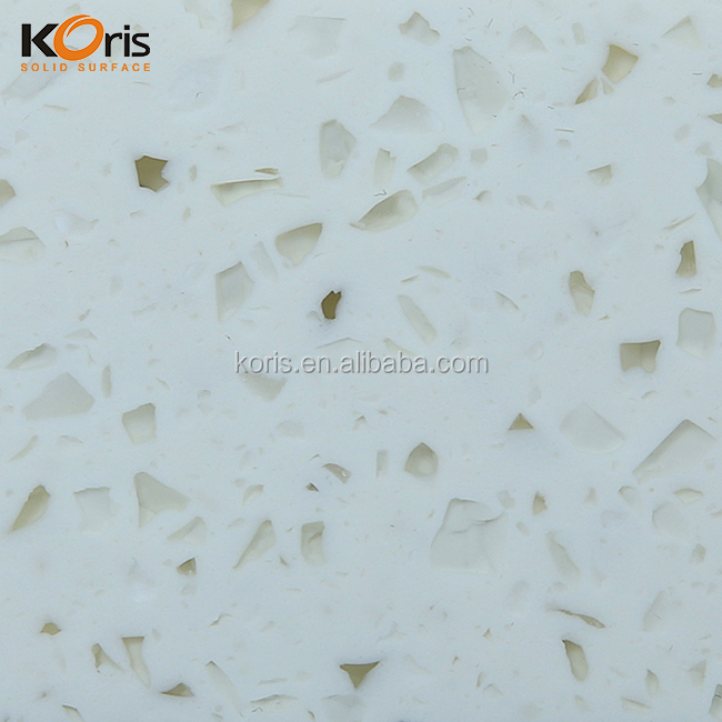 Surface solide en acrylique pour comptoirs Feuille de comptoir de nuage blanc arctique pour l'industrie du meuble