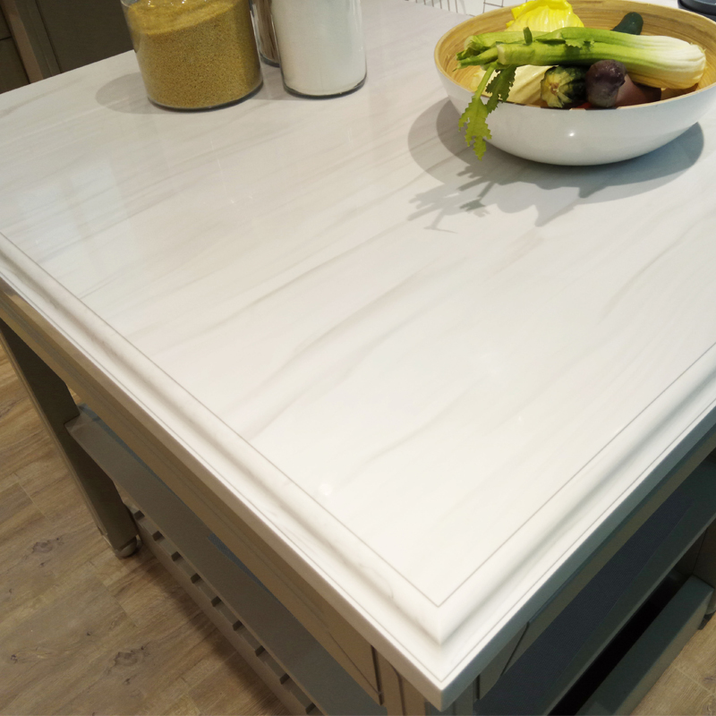 Comptoirs de cuisine à surface solide en acrylique pur à 100 % de la même qualité que Staron