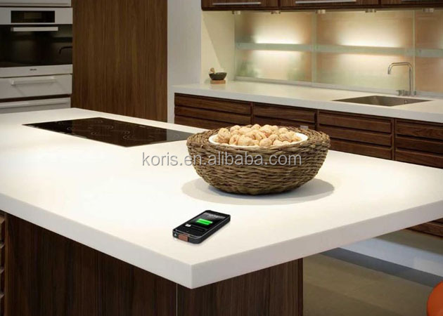 Pierre de marbre artificielle de surface solide acrylique pour le plafond de lambris de mur intérieur carreaux de marbre bon marché