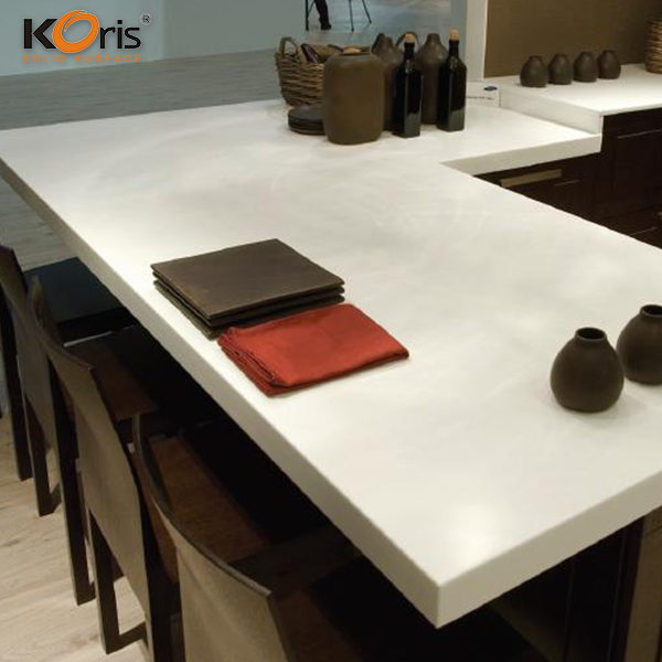 Comptoir de cuisine en granit de feuille de surface solide acrylique de conception moderne