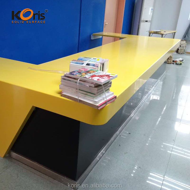 Feuilles de comptoir de surface solide anti-jaune de table