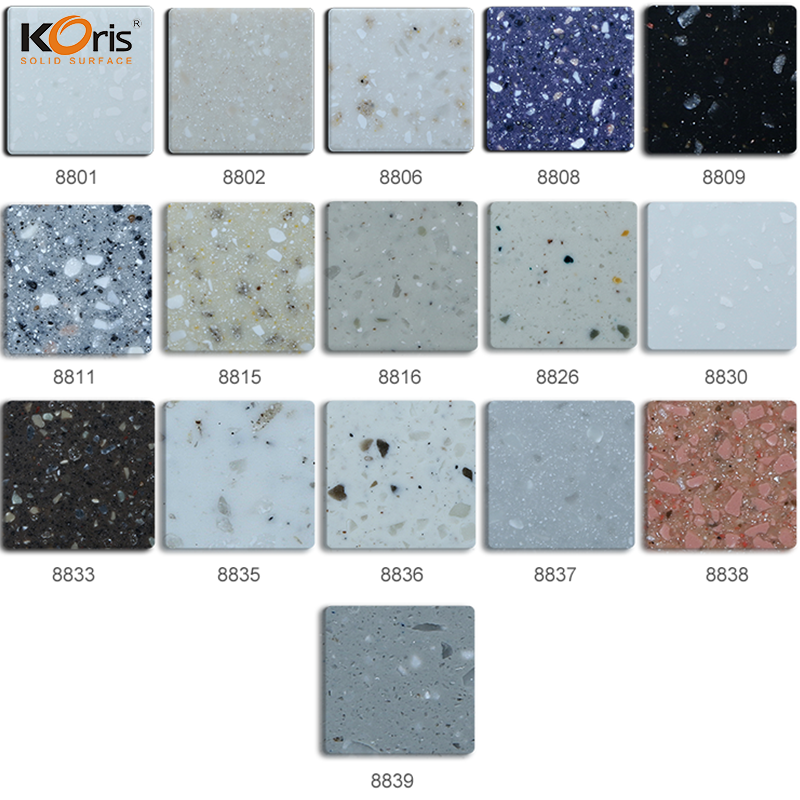 CE, NSF, ISO 9001 Surface solide acrylique modifiée à prix compétitif