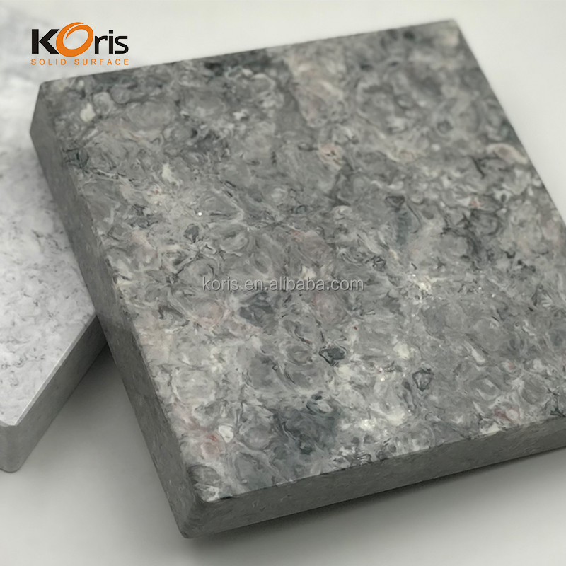 Surface solide acrylique, marbre artificiel de 25 mm d'épaisseur