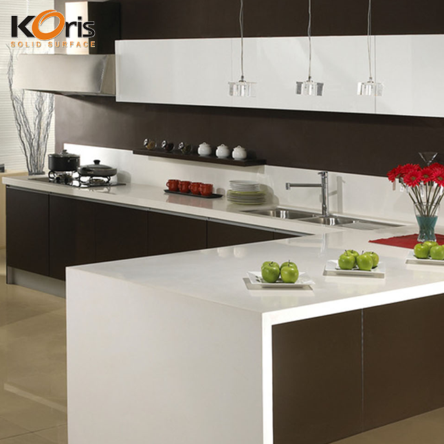 Comptoir de cuisine acrylique en pierre artificielle de Chine de Surface solide acrylique durable de 12mm