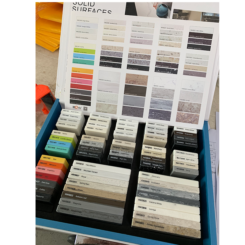 Pierre artificielle de fabricant de surface solide acrylique de couleur Corian