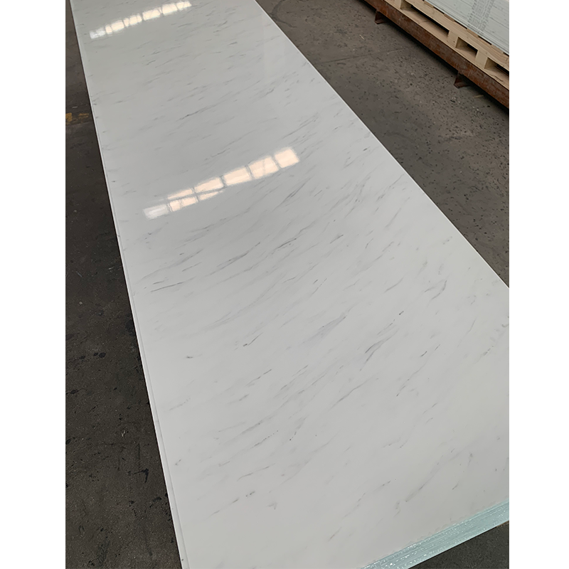 Feuille de Surface solide acrylique Corians marbre blanc 6-30mm grande dalle comptoir marbre artificiel