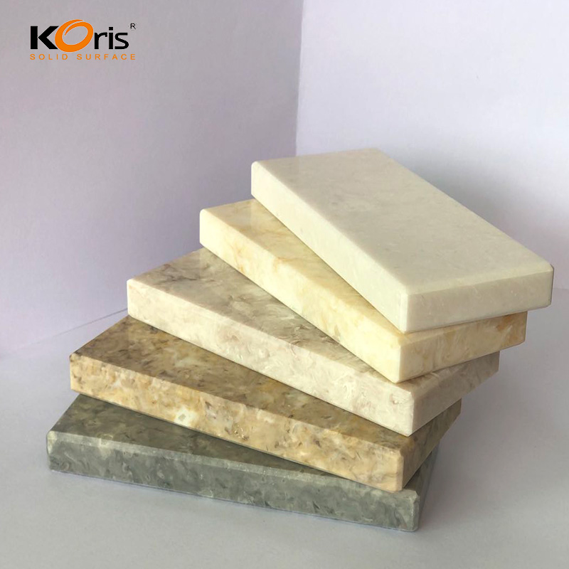 Surface solide acrylique en pierre artificielle et nom de pierre Hanex intérieur/dalles de pierre artificielle/surface solide dessus de cuisine