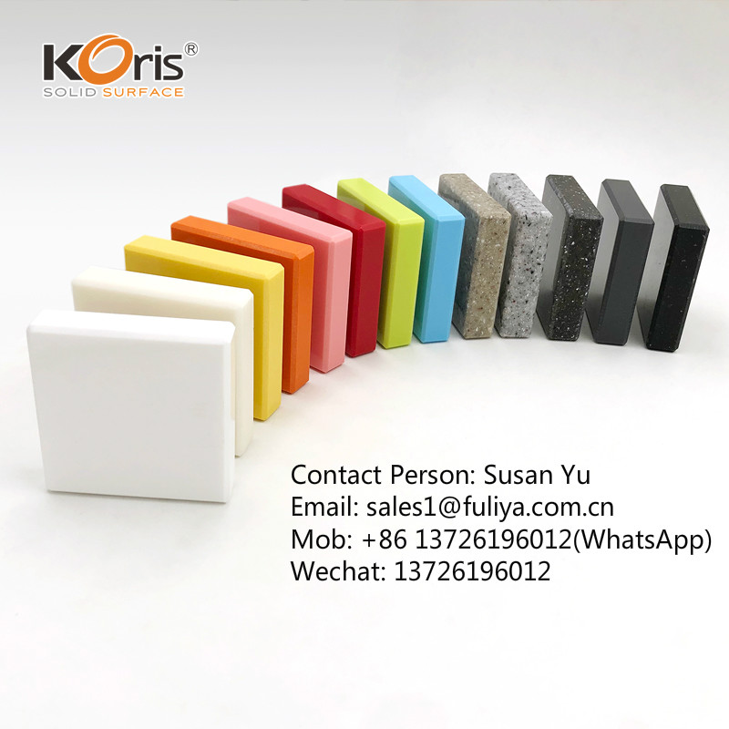 Comptoirs en pierre artificielle à surface solide en acrylique Koris