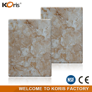2016 nouveau comptoir en pierre de Quartz scintillant blanc, exportation directe de Koris 107 pays comptoir en pierre de Quartz scintillant
